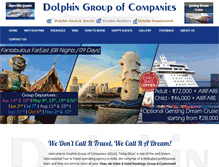 Tablet Screenshot of dolphintravels.com